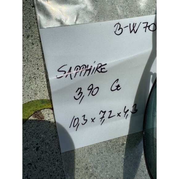 3.90 ct Untreated Deep Blue Sapphire - Natural Cabochon Untreated! - Picture 10 of 10